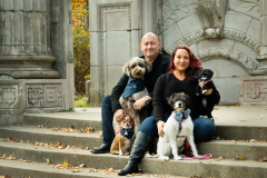 Family Portraits of Nicole Toogood at The Guild Inn in Toronto,